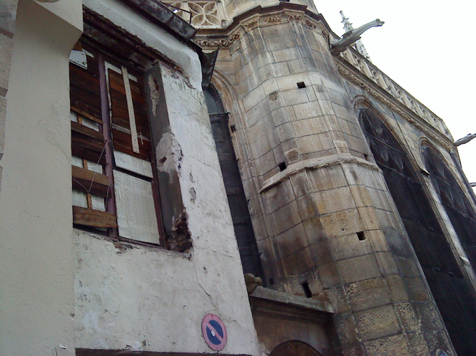 alte Hauswand in Paris