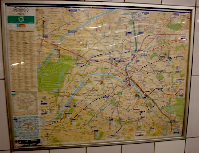 Stadtplan von Paris