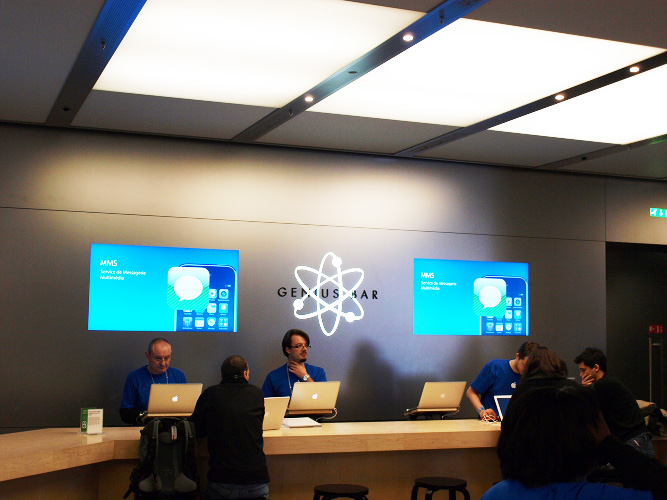 Genius Bar im Apple Store Paris