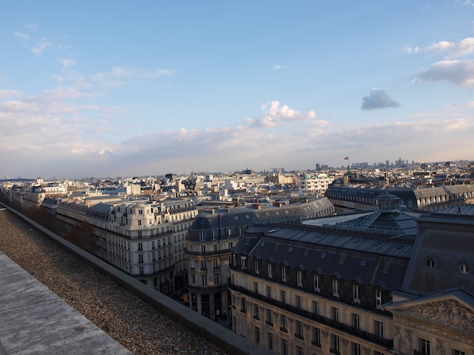 Blick auf Paris von der Terasse der Galeries Lafayette