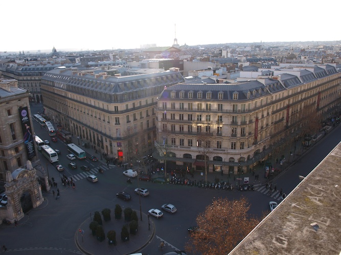 Blick von der Dachterasse der Galeries Lafayette