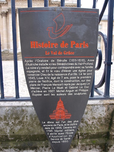 Historischer Ort Le val de Grâce